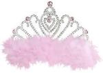 TIARA C/MARABOU ROSA