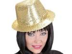 CAPPELLO PAILLETTES ORO