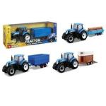 OFF  TRATTORE BURAGO 1:32 3ASS  NEW HOLLAND+RIMORCHIO 