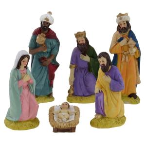 Home - presepe+ capanne+pastori+accessori - NATALE - NATIVITA' CM 12 DA 6 -  043/958649 - DUESSE 