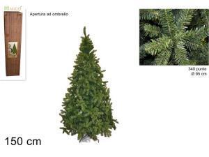 ALBERO DI NATALE PVC CM.150 539 PUNTE